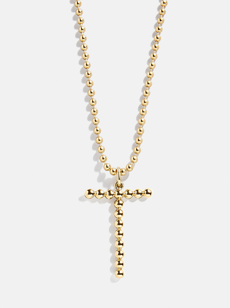 BaubleBar T - 
    Gold initial necklace
  
