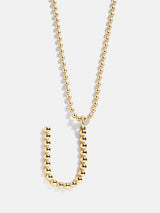 BaubleBar U - 
    Gold initial necklace
  
