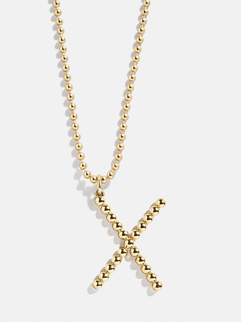 BaubleBar X - 
    Gold initial necklace
  
