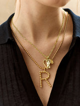 BaubleBar Oversized Initial Pisa Necklace - Gold - 
    20% Off 2+ Necklaces with code LAYER20
  
