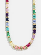 Custom Semi-Precious Bubble Necklace - Multi/Gold