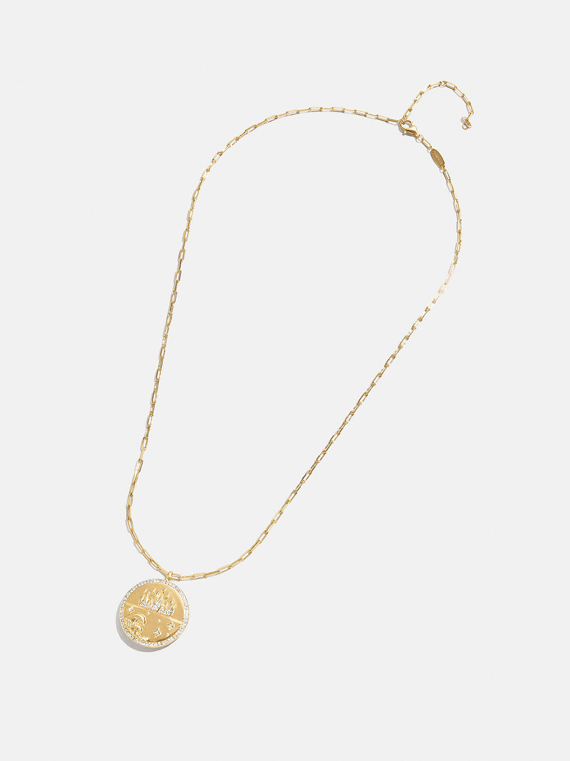 BaubleBar 18K Gold Celestial Reversible Pendant Necklace - Black - 
    20% Off 2+ Necklaces with code LAYER20
  
