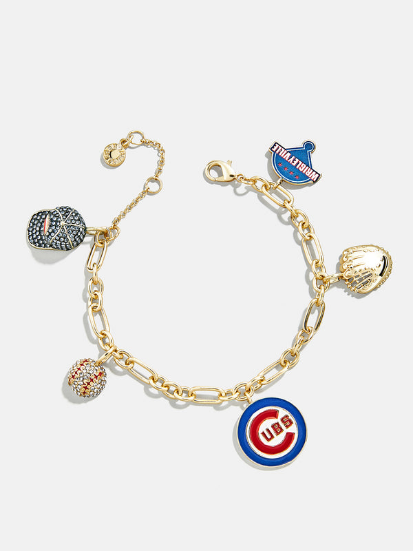 MLB Charm Bracelet - Chicago Cubs