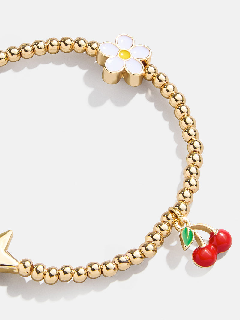 Made You Smile Kids' Charm Bracelet - Cherry