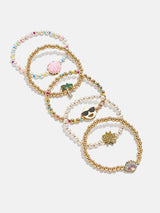 BaubleBar Island Time Kids’ Bracelet Set - Seashell - 
    Five stretch bracelets
  
