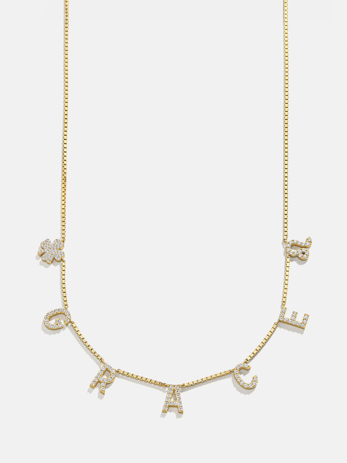 18K Gold Custom Icon Necklace - 18K Gold Plated Sterling Silver. Pavé Cubic Zirconia Stones