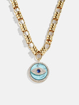 BaubleBar Sohla Evil Eye Statement Necklace - Gold/Turquoise - 
    Enjoy 25% Off: One week only
  
