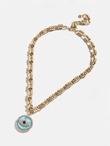 BaubleBar Sohla Evil Eye Statement Necklace - Gold/Turquoise - 
    Enjoy 25% Off: One week only
  
