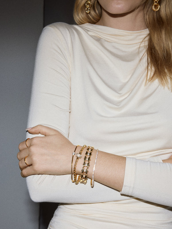 Colette Bracelet - Gold/Pavé