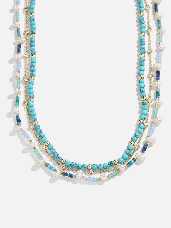 Rowan Semi-Precious Necklace Set - Turquoise