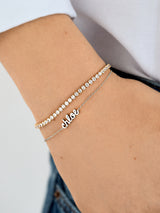 BaubleBar Sterling Silver Custom Nameplate Bracelet - Silver - 
    Limited Time: Enjoy 15% Off thru 1/21
  
