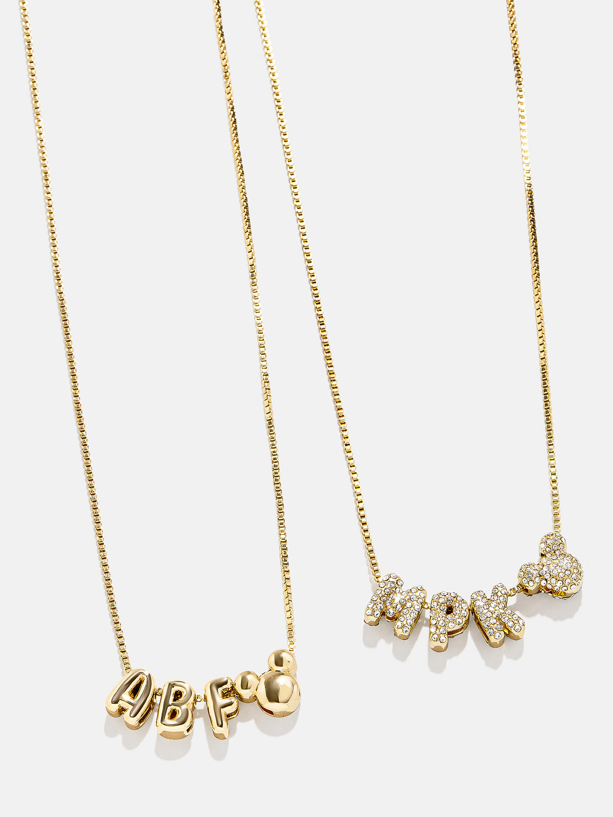 Disney Custom Bubble Letter Necklace