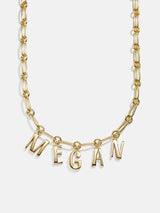 BaubleBar Custom Nameplate Necklace - Gold - 
    Customizable gold necklace 
  
