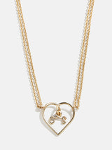 BaubleBar Custom Initial Wired Heart Necklace - Gold - 
    Ends Tonight: Enjoy 20% Off
  
