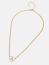 BaubleBar Custom Initial Wired Heart Necklace - Gold - 
    Ends Tonight: Enjoy 20% Off
  
