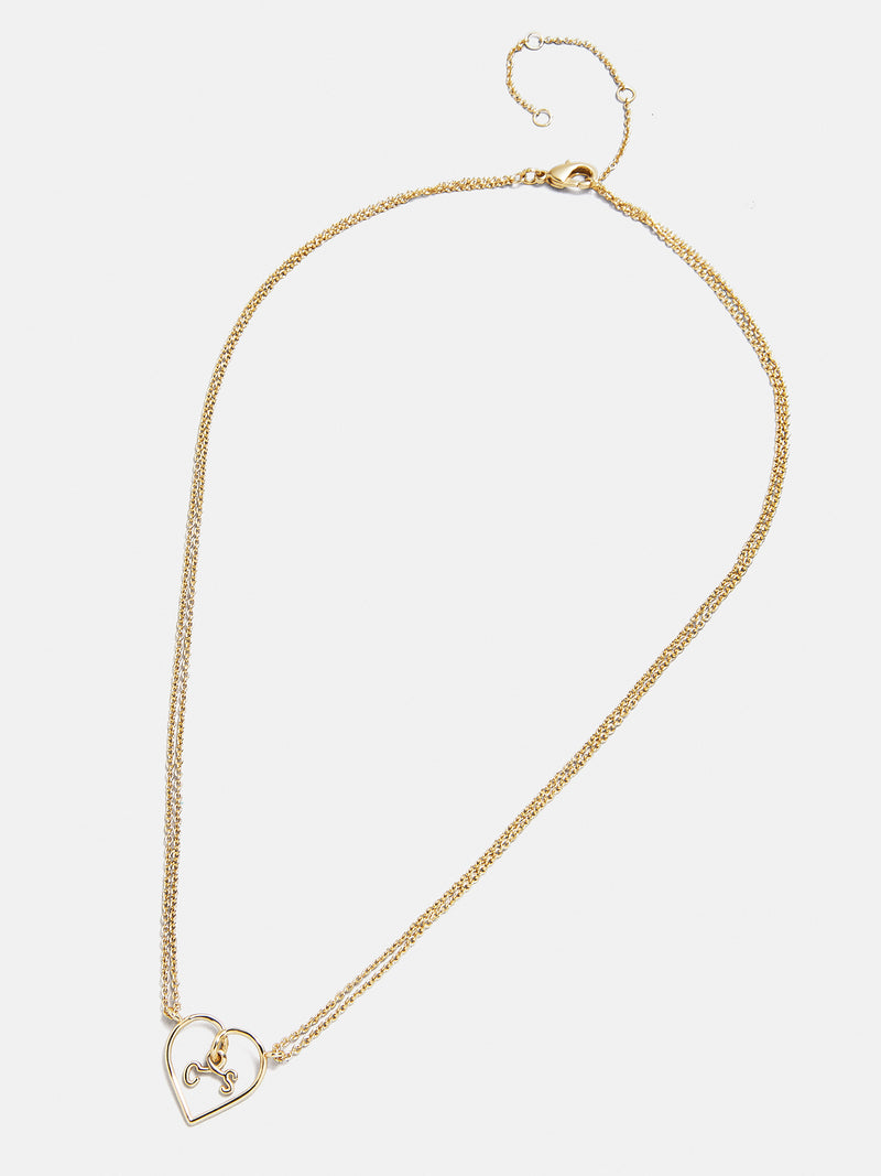 BaubleBar Custom Initial Wired Heart Necklace - Gold - 
    20% Off 2+ Necklaces with code LAYER20
  
