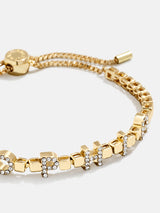 BaubleBar Custom Nameplate Tennis Bracelet - Gold/Pavé - 
    20% Off Bracelets with code LAYER20
  
