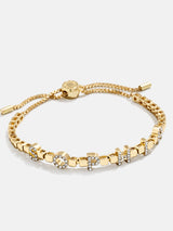 BaubleBar Custom Nameplate Tennis Bracelet - Gold/Pavé - 
    20% Off Bracelets with code LAYER20
  
