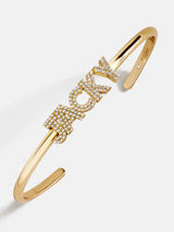 BaubleBar Custom Pavé Letter Cuff Bracelet - Gold/Pavé - 
    Ends Tonight: Enjoy 20% Off
  
