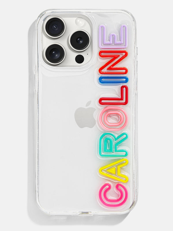 Fine Line Custom iPhone Case - Clear/Multi