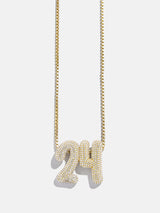 BaubleBar Lucky Number Bubble Necklace - Gold/Pavé - 
    Get Gifting: Enjoy 20% Off
  
