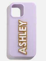 BaubleBar Block Font Custom iPhone Case - Lavender/White - 
    Enjoy 20% Off Custom Gifts
  
