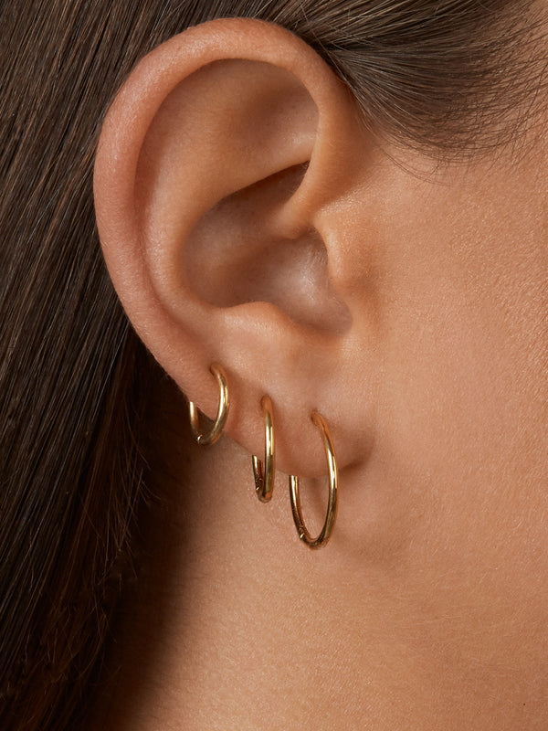 Verbena 18K Gold Earrings - 12MM