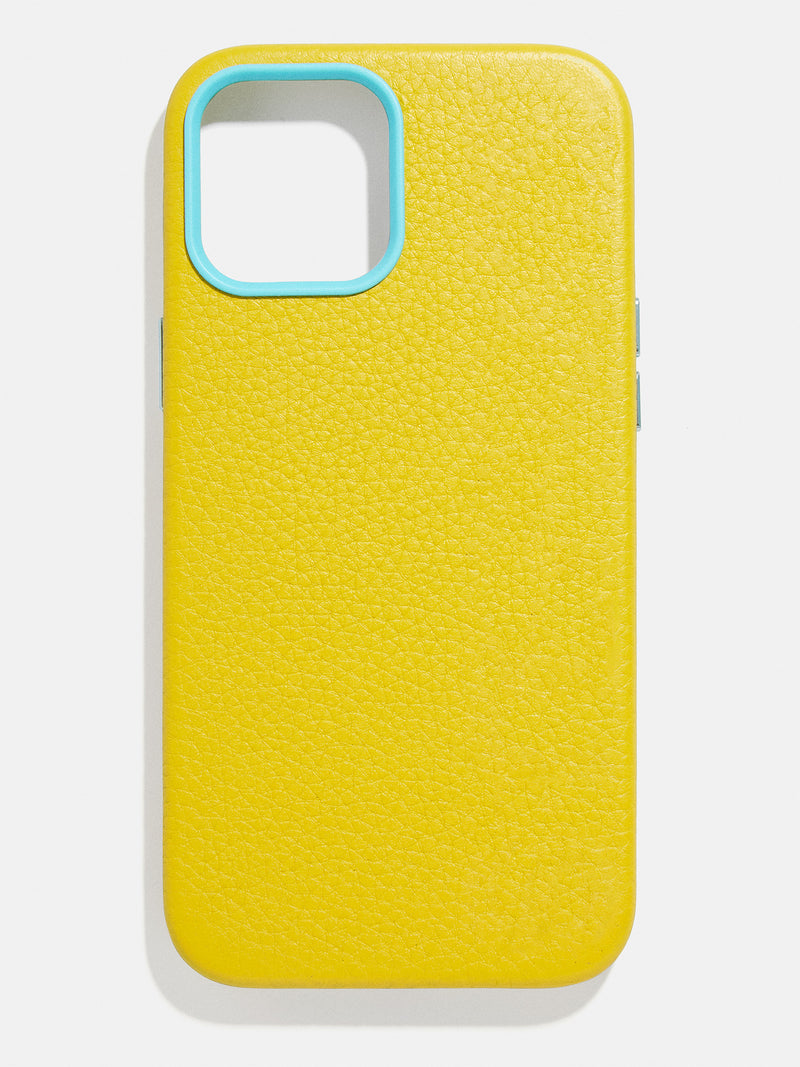 Leather Phone Case - Chartreuse