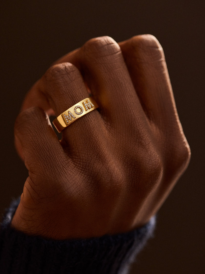 BaubleBar 18K Gold Custom Block Ring - Gold - 
    20% Off + Order thru Tuesday for Xmas delivery
  
