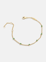 BaubleBar Yasmine 18K Birthstone Bracelet - Emerald - 
    Ends Tonight: Enjoy 25% Off
  
