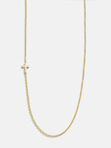 BaubleBar Maya Brenner Asymmetrical Custom Initial Necklace - One Character