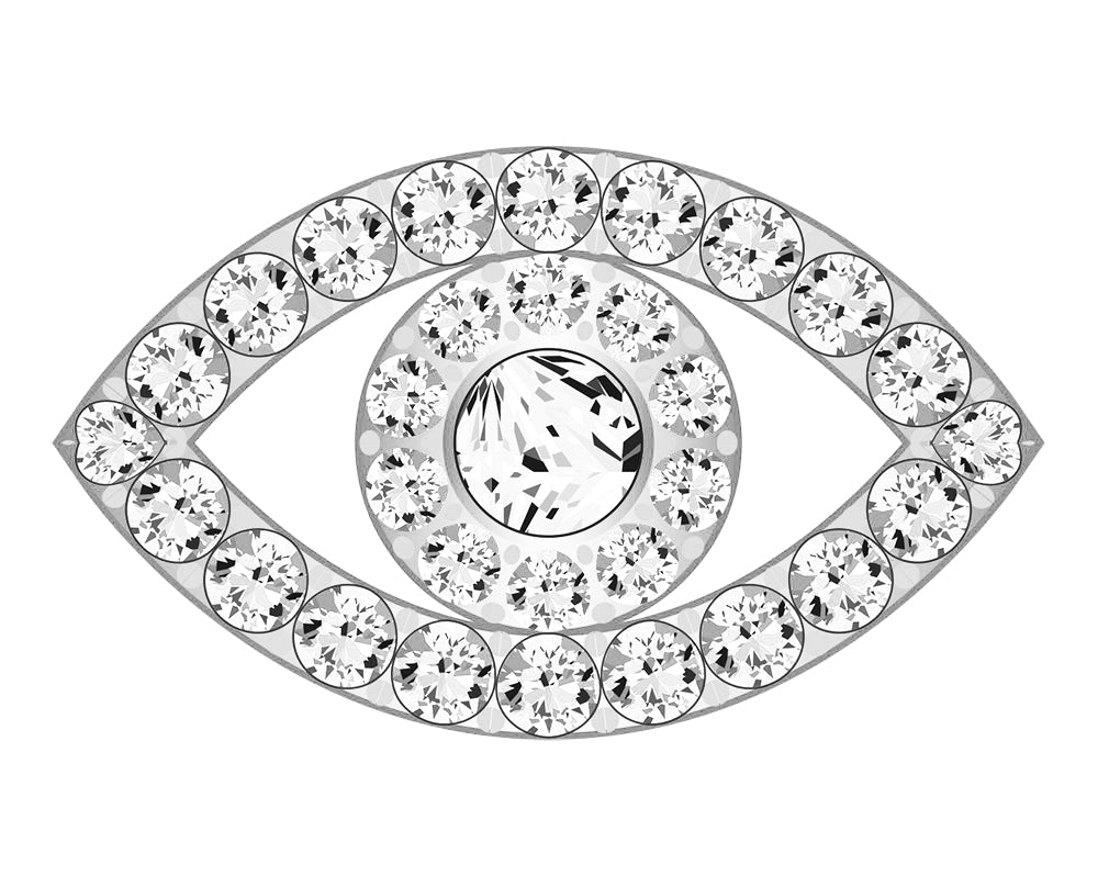 Evil Eye Icon - Pavé Silver