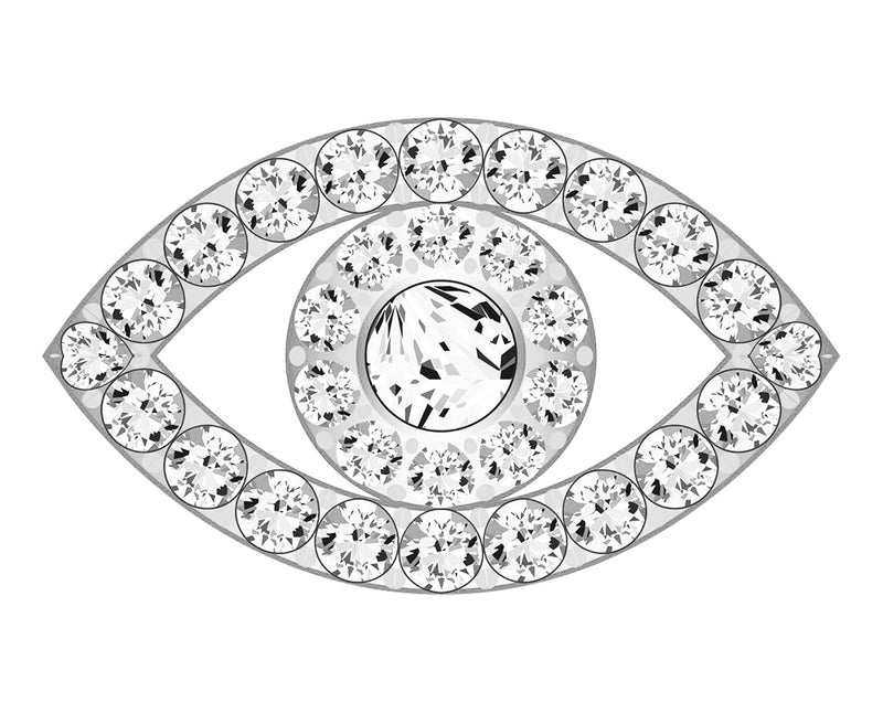 Evil Eye Icon - Pavé Silver