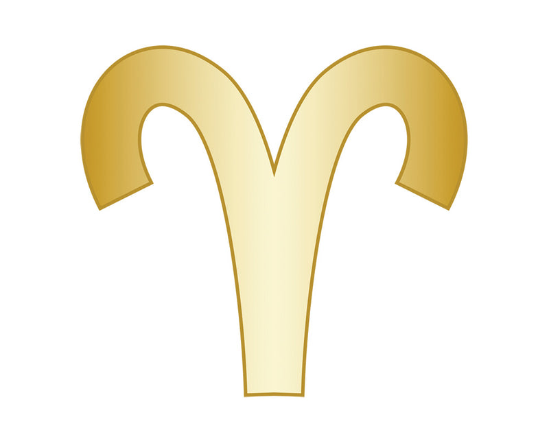 Aries Zodiac Icon - Gold