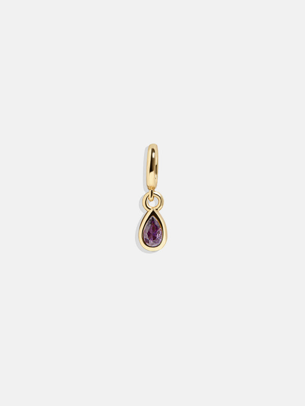 Birthstone Cluster Charm - Amethyst