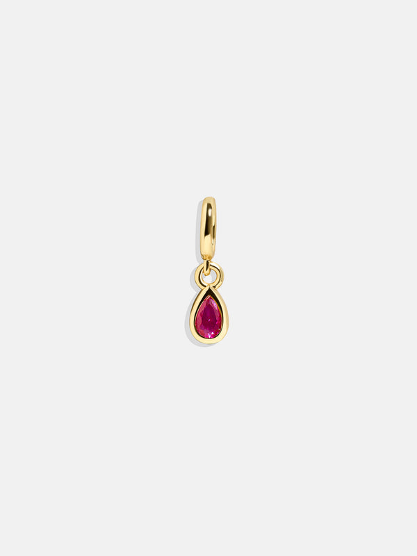 Birthstone Cluster Charm - Garnet