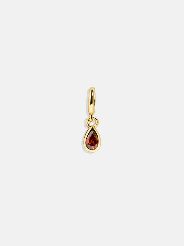 Birthstone Cluster Charm - Garnet