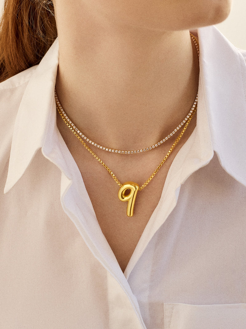 BaubleBar Lucky Number Bubble Necklace - Gold - 
    Get Gifting: Enjoy 20% Off
  
