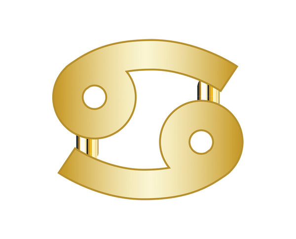 Cancer Zodiac Icon - Gold