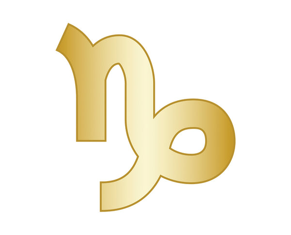 Capricorn Zodiac Icon - Gold