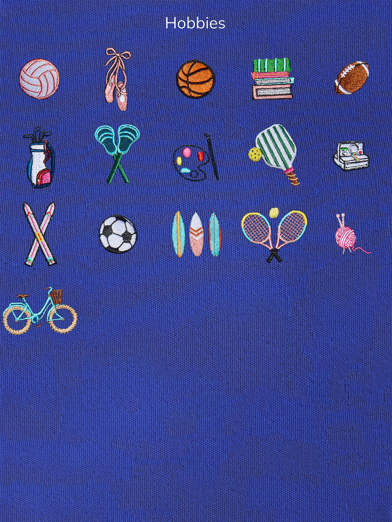 BaubleBar Navy - 
    Hand select 6 icons to personalize your tote
  
