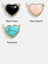 BaubleBar Freya Heart Necklace - Rose Quartz - 
    Black Friday Deal​
  
