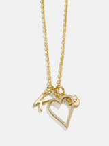 BaubleBar Heart Cluster Charm - Heart Pave Outline - 
    Create your own charm necklace
  
