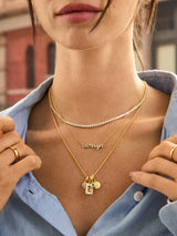 BaubleBar Block Pavé Initial Cluster Charm - A - 
    Enjoy 20% Off Custom Gifts
  
