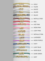 BaubleBar Custom Cord Bracelet - White - 
    Custom nameplate bracelet
  
