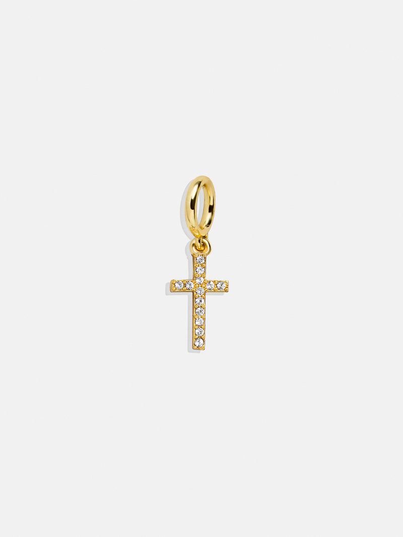 Faith Cluster Charm - Pave Cross