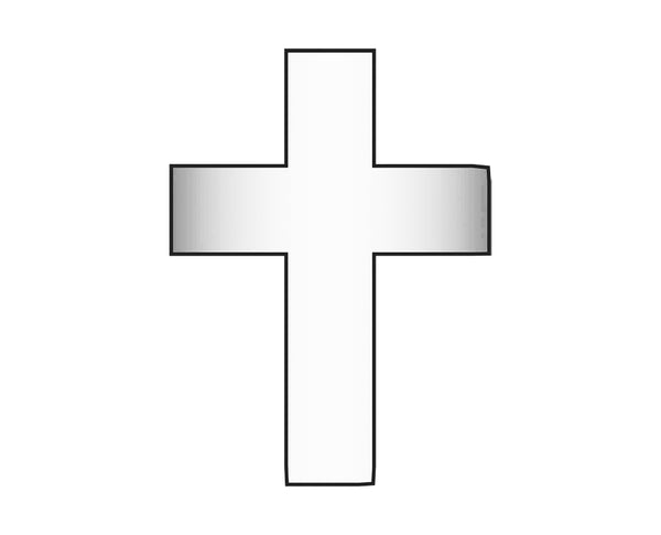 Cross Icon - Silver