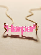 Acrylic Custom Nameplate Necklace