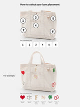 BaubleBar Beige - 
    Hand select 6 icons to personalize your tote
  
