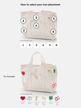 BaubleBar Custom Icon Tote - Natural - 
    Hand select 6 icons to personalize your tote
  
